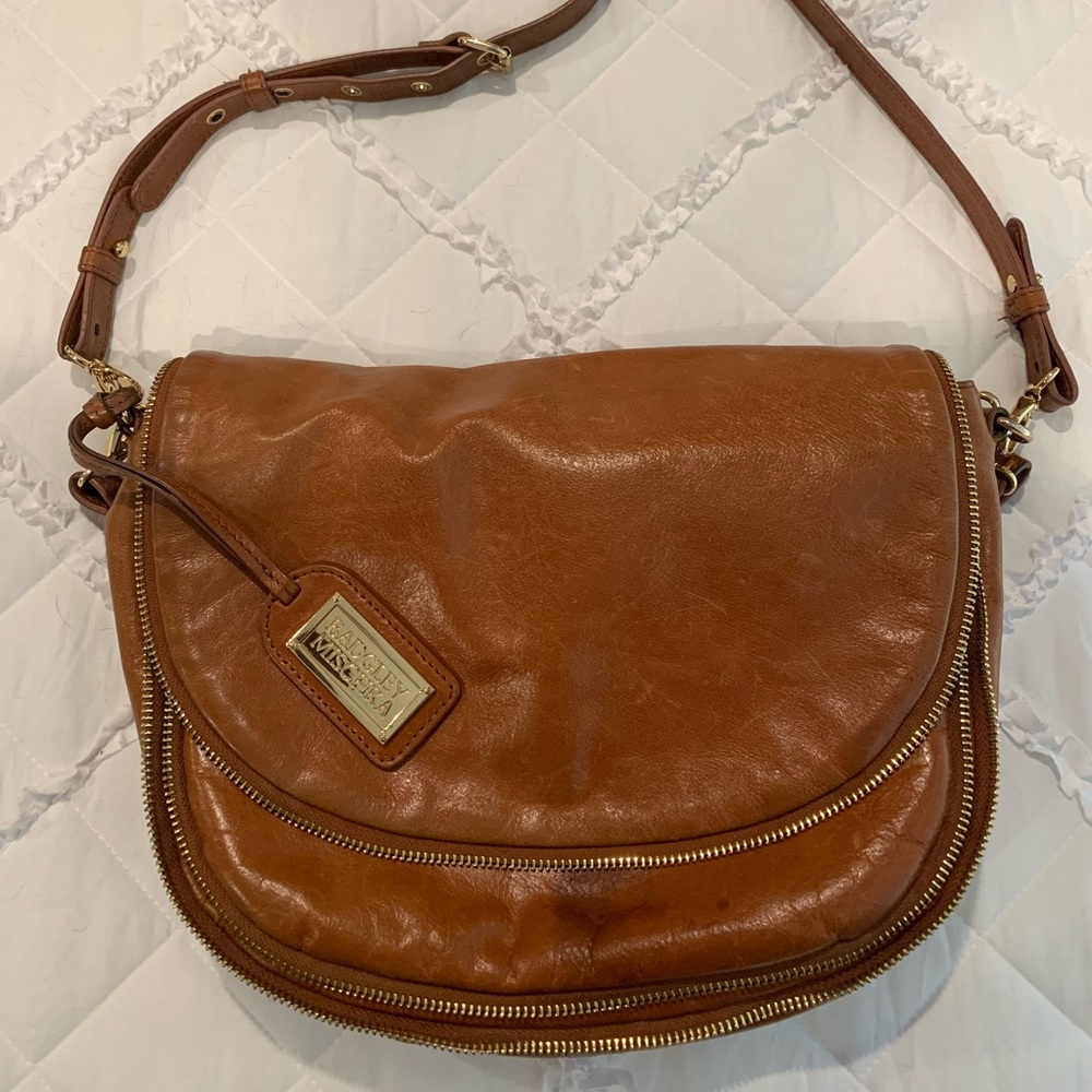 Badgley Mischka Tan Crossbody Bag